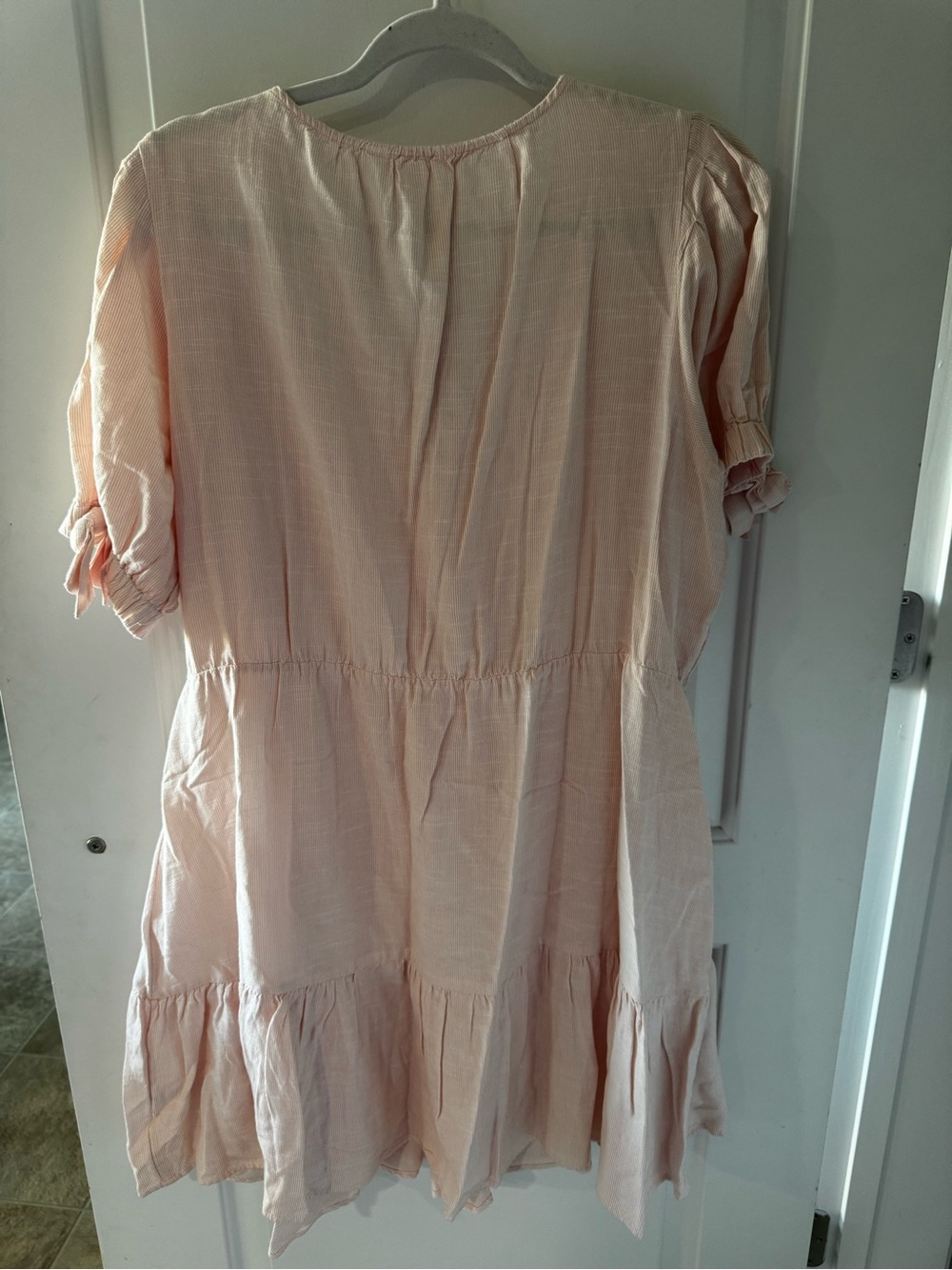 NWT LC Lauren Conrad Blush Pink Wrap Mini Dress - 1X - Picture 5 of 6